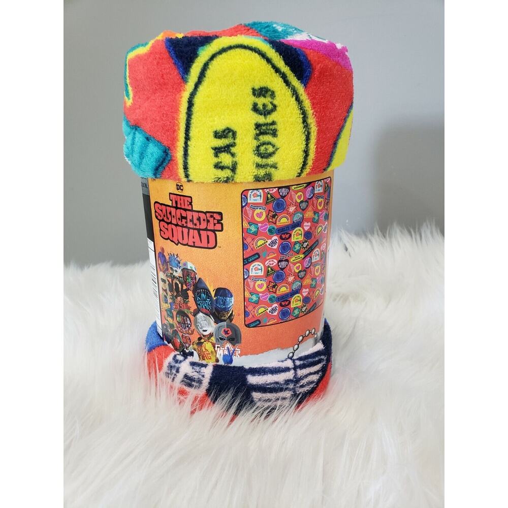 DC Comics Harley Quinn The Suicide Squad Throw Blanket Super Hero Decor Bedroom